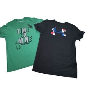 5/$25 Under Armour & Minecraft  Kids T-Shirts  Size XL